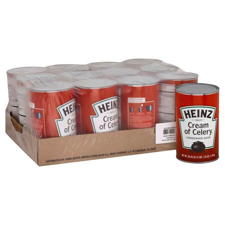 Heinz Heinz Old Fashioned Cream Of Celery Soup 49.25 oz. Can, PK12 10013000417409